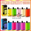 Fumed Infinity 3500 Puffs使い捨て蒸気ペンEタバコ1500mAhバッテリー12mlプレフィルドポッドビッグ蒸気スティックボックスキット