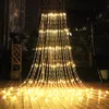 Strings LED Waterfall Snowfall Curtain Icicle String Licht meteoor Douche Regeneffect Kerstmis bruiloft Lightled