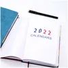 Notizbücher 2022 Planer Notebook A5 365 Tage Zeitplan Buch Bürozubehör Personal Tagebuch Notizblock mit den Ringen