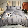 Bedding Sets Winter 2022 High-End Soft Silky Egyptian Cotton Set 4-Piece Double Deluxe Iarge Bed Sheet And Duvet CoverBedding