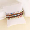 Link Chain Meetvii 6pcs/set Fashion Multilayer Small Beads Bracelets & Bangles Set Pulseras Mujer Colorful Bohemia For Women GiftLink La