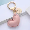 Love Keychains Holder Car Keys Rings Keyrings Fobs PU Leather Heart Pendant Key Chains Jewelry Accessories for Men Lovers Bag Charms Cute Gold Fashion Women Gifts