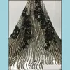 リボン縫製ファブリックツールベビーキッズマタニティスタイルゴールド3Dスパンコール刺繍ナイジェリアレースブライダル高品質のフレンチレース