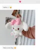 Novas mochilas de pelúcia Cartoon Sanli Ou Yugui Dog Toy Bag Lolita Lovely Rabbit Cinnamoroll Messenger Kawaii Plushs Bag Cute Bags for Girls