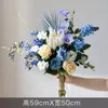 Decoratieve bloemen kransen lichte luxe hooggrootte flowerbloem met boeket kunstmatige arrangement ornamenten trouwtafel decorat