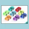 Diecast Modell Bilar Leksaker Presenter Pl Tillbaka Bil Fordon Barn Transparent Mini Party Favor För Barn Drop Delivery 2021 Vcmtu