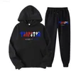 Tracksuit Trapstar märke tryckt sportkläder män färger varma två stycken set lös hoodie tröja byxor set hoodie jogging g220725