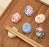 Bean Shaped Chopsticks Rest Japanese Style Ceramic Chopstick Rest Spoon Stand Knife Fork Holder for Home Restaurant SN4745