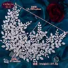 Ornamento di lusso Tiara nuziale Copricapo da sposa in cristallo barocco Corona con strass con gioielli da sposa Accessori per capelli Corone nuziali con diamanti Copricapo