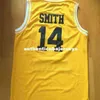 14 Уилл Смит Свежий принц Джерси Академия Академии Бел Джерси сшил желтый S до XXL NCAA College