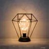 Night Lights Retro Iron Art Minimalist Table Lamp Battery Powered Hanging Lantern For Bedroom Bedside Xmas Decoration LightNightNight