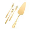 Stainless Steel Cake Knife And Fork Set High-end Cakes Shovel Dessert Fork Birthday Dinner Plate Candle Hat Tableware Combination