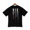 폴로스 아마리스 남자 Tshirts 다채로운 글자 프린트 브랜드 남성 단락 Tshirt 디자이너 의상 티 셔츠 Homme Spring Oneck Tshirt