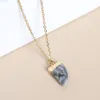 Pendant Necklaces Real Quartz Crystal Strawberry Crescent Horns Head Necklace Women's Jewelry PendantPendant