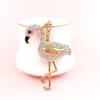 Jewelry Swan Keychain Series Car Bag Pendant Rhinestone Peacock Alloy Flamingo Key Ring Female