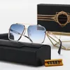 2023 Vintage solglasögon Rimless Square Women's Sun Glasses Fashion Designer Shades Luxury Golden Fram Solglasögon UV400 Gradient Dita Mach Mix LOS7