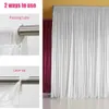 1pcs Beyaz Buz İpek Kumaş Düğün Partisi Zemin Drape Perdesi Doğum Günü Partisi Sahne Arka Plan Diy dekorasyon Tekstil 2x2m/3x3m