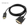 DP DisplayPort till DVI-kabel 1.8m Displayport till DVI-D 24 1Pin Adapterkablar Anslutningar för HP Dell Asus