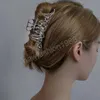 Fermaglio per capelli in metallo color argento irregolare Forcina geometrica Artiglio per capelli Donna Ragazze Styling Barrettes Accessori per capelli