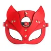 Maschere Bdsm Giocattoli sessuali per donne Bondage Restrizioni Pelle Coniglio sexy Cat Ear Bunny Mask Masquerade Party Face Cosplay