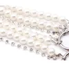 Bretelle moda donna Cinture in pelle di perle di alta qualità Bretelle uomo Regolabile 3 clip in metallo Cinturino da cintura Bretelle sexy 220509