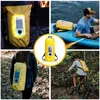 Bolsa flotante a prueba de agua con altavoz Bluetooth Luz solar 20L Roll Top Dry Sack Mantiene el equipo seco para acampar al aire libre y pescar