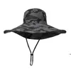 Camouflage Fisherman Hat Party Supplies Camouflages Caps Sport Leaf Jungle Military Cap Fiske Hattar Solskärm Gaze Cowboy GCE13788