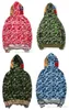 Mode Mens Shark Hoodies broderi ton￥ring bl￥ rosa badande manvatten hoodie m￤ns par kamouflage huvjackor s-3xlQug2