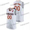 Th 12 De'andre Hunter Virginia Cavaliers Campeões de 2019 5 Kyle Guy Ty Jerome Mamadi DiAkite 0 Kihei Clark Jack Salt College Basketball Jersey