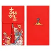 Present Wrap Chinese Year Ten Thenushing Yuan Red Envelope Bag Original Målning Silk Baby Full Moon Spring Festival Envelopegift