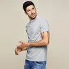 KUEGOU cotton Blended Men's polo shirt short sleeves Lapels slim black White poloshirt men summer top plus size MT-2524 220408