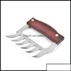 Meat Potry Tools Kitchen Kitchen Dining Bar Home Garden Potry GardenStainless Steel Bear Claw Wood Hande Dividing Feels Mtifunc