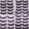 False Eyelashes Lashes Mix12Pairs Faux 3D Mink Fluffy Dramatic Volume Natural Long Soft MakeupFalse
