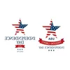 10.5 * 6 cm étanche fournitures de fête américaine drapeau tatouage autocollant jour de l'indépendance dessin animé enfants corps art maquillage outils accessoires de voiture