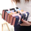 50pcs PU Leather Wallet Female Student Money Wallets Long Design Cat Pattern Purses Party Bags