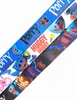 Fabrikspris 100 Piece Poppy Spela Cartoon Anime Lanyard Keychain Neck Rand Key Camera ID Telefonsträng Pendant Badge Party Presenttillbehör Partihandel