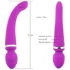 Dual Head Vibrator voor Vrouw Oplaadbare AV Wand Dildo Magic Massager sexy Toys Dames Erotisch speelgoed Product