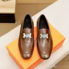 A4 7 Style De Luxe Chaussures Italiennes Marron En Cuir Verni Slip Sur Hommes Designer Chaussures Habillées Homme D'affaires Formel Schoenen Heren Zapatos Oxford H38-45