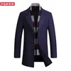 FGKKS MEN WOOL COATH BRAND LONG AUTRUMBER WINTER NEW PLAID عالية الجودة سترة عالية الجودة مزيج من الصوف المزيج للرجال المعاطف LJ201109