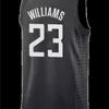 Новые товары дешевые Lou Williams Sponsor Patch Patch Patch Jersey Veste Plating Basketball Jersey