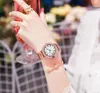 3111 ins mode dameskwarts horloges 30m waterdichte stalen band rosé goud diamant micro-gravure biechtstudentenliefhebbers polshorloge