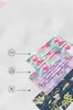 Japannish Flower Pattern Disposable Face Masks Breathable 3-Ply Non-Woven Masks with Elastic Earloop for Adults Men Women Daily Party Use Individual Package