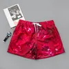 American Top Material Beach Shorts Męskie sporty sportowe Niebieskie krótkie logo remis drukarnia letnie spodnie eksplozji