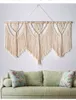 Grote macrame muur hangend tapijt met houten stok met handgeweven bohemia boodgordijn tapijttapijtbackgrou boho decor 0704