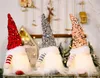 Christmas Gnome Plush Glowing Toys Home Xmas Decoration New Year Bling Toy Christma Gifts Kids Santa Claus Snowman Ornament P0907