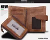 3528 fashion style RFID Men's Money Clips mini portable Multifunctional Cowhide leather Solid Credit card ID -card holder Small Wallet for male