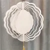 Sublimatie windspinner sublimat metaal schilderen 10 inch blanco metalen ornament dubbele zijden gesublimeerde spaties diy kersthuis decoratie