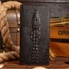 Кошельки высококачественный кожаный кошелек кожаный кошелек крокодиловый зерно мужское сцепление сцепление мешок для карт упаков
