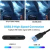 Высокоскоростной USB30 4K кабель для карты видеозахвата с петлей, совместимый с HD-игрой, коробка для записи в реальном времени, разъем Typec 267K8178641