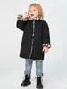 Manteau matelassé imprimé léopard doublé en peluche pour tout-petit garçon SHE